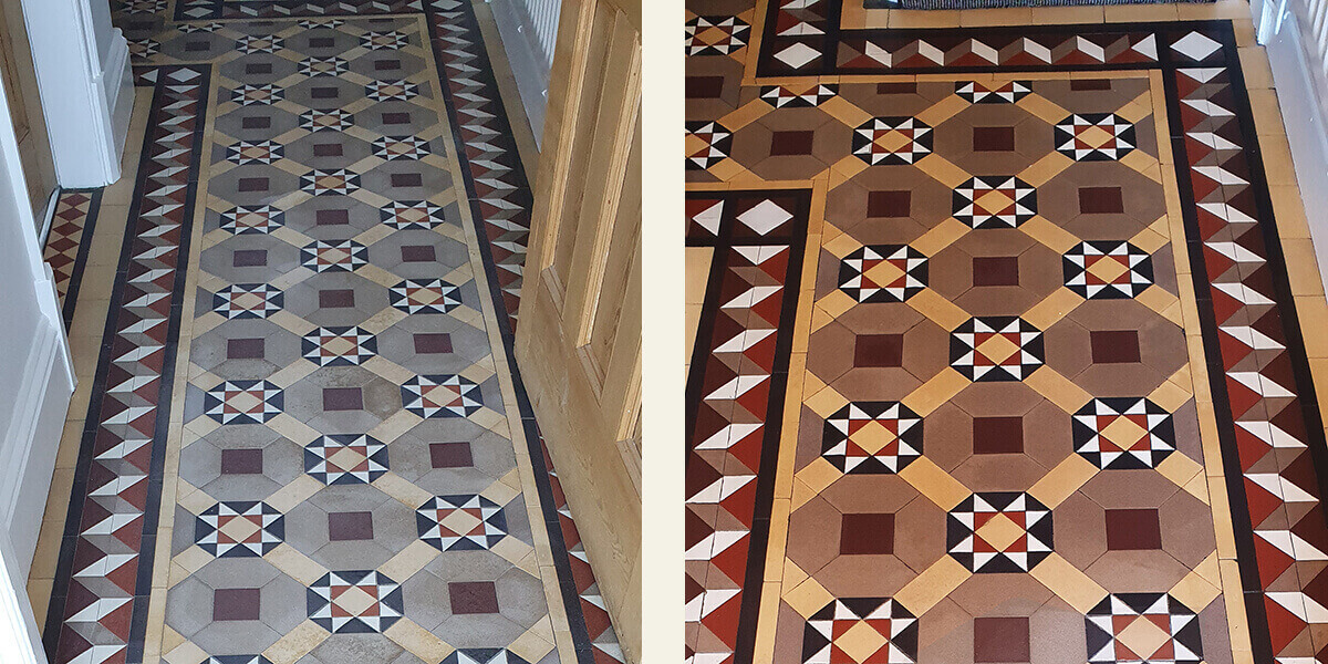 cleaning victorian tiles